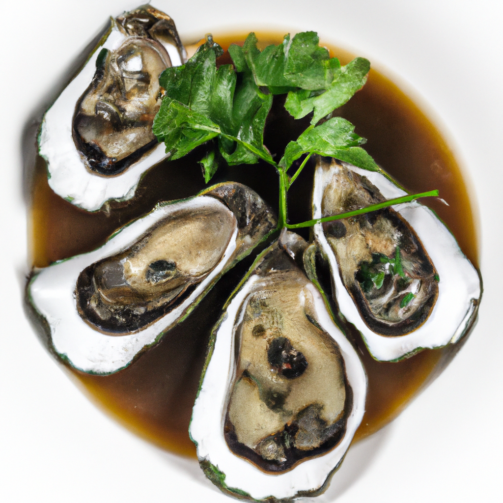 Pepper Poached Oysters