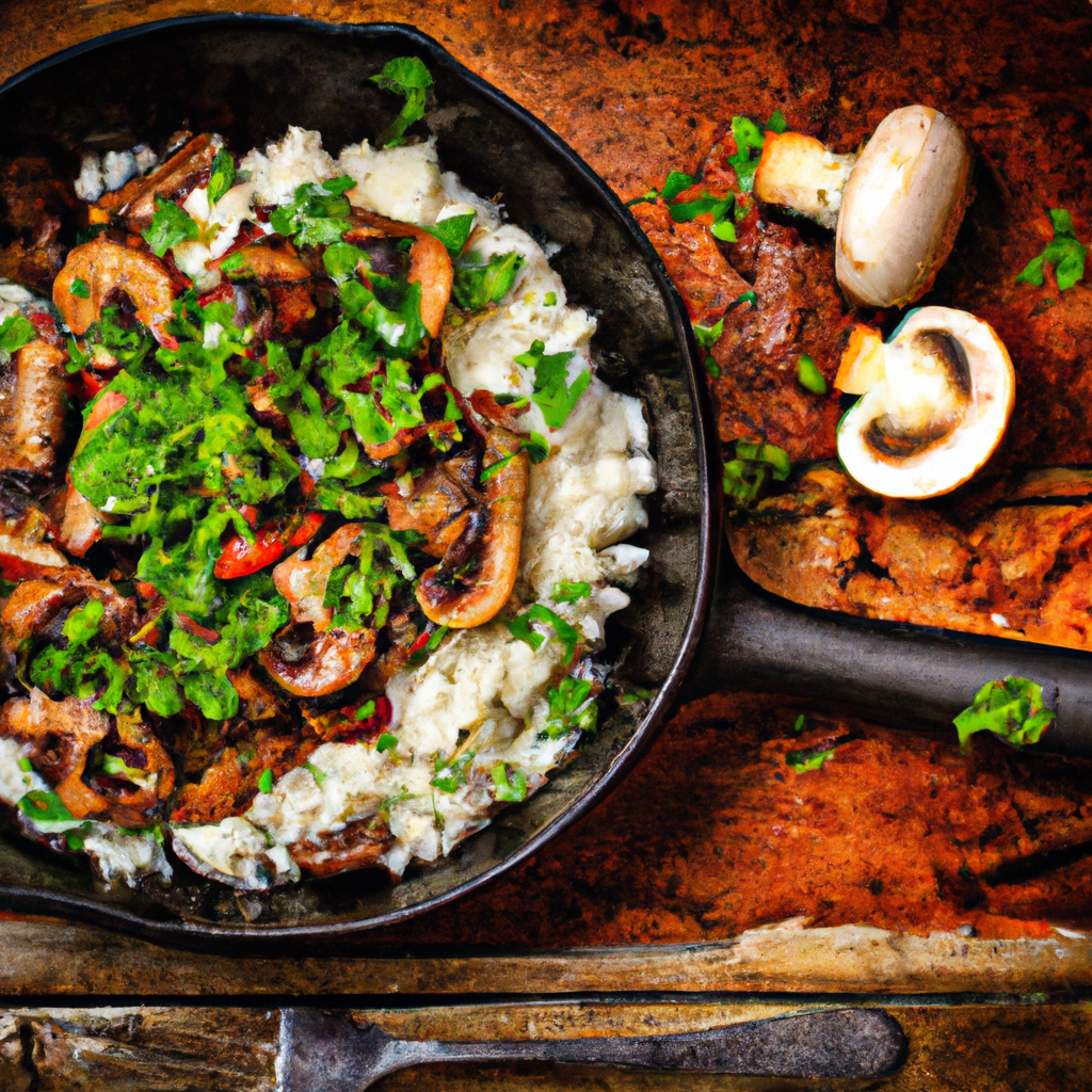 Mushroom Beef And Rice Recipe Easy Skillet Best Recipe Box