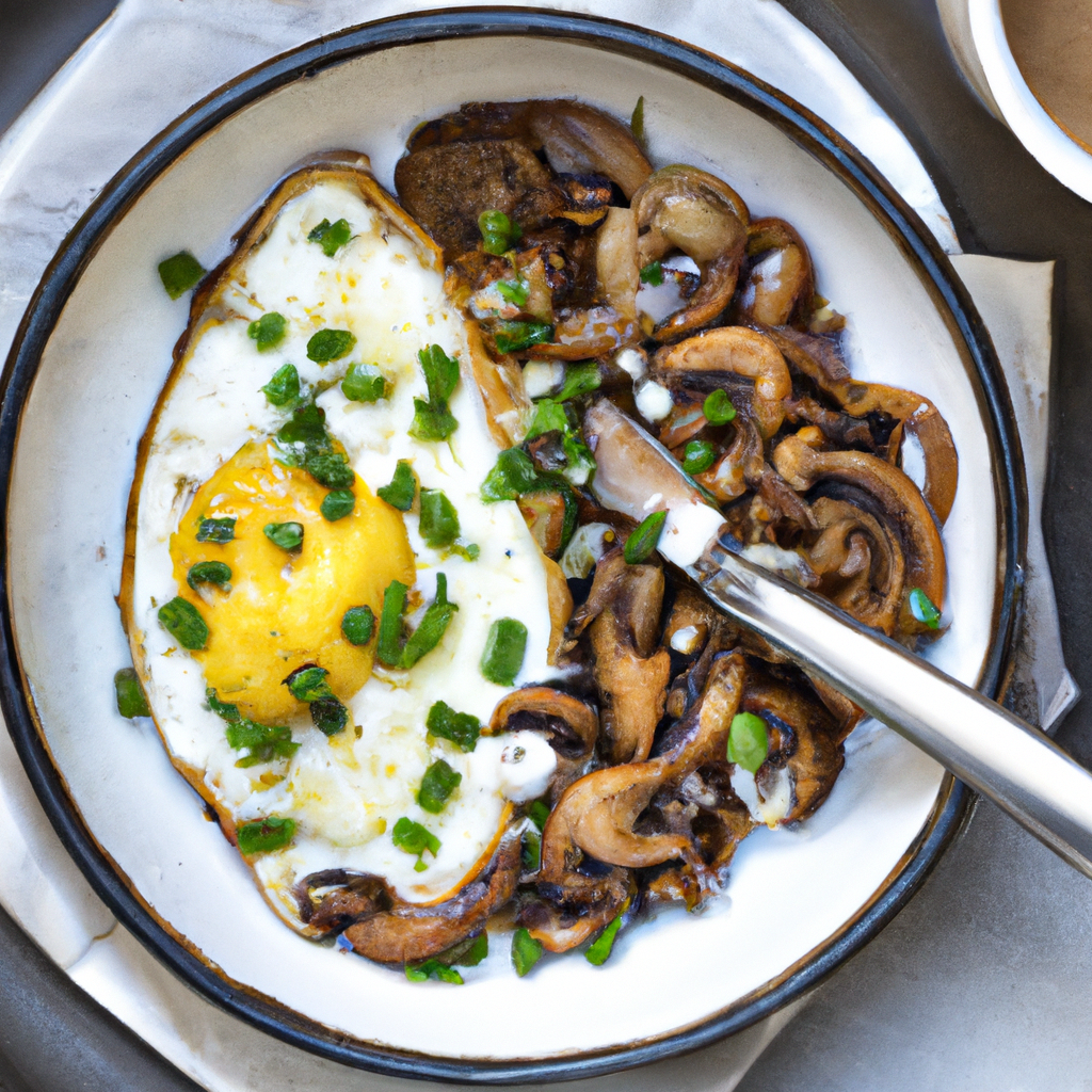 Scrambled Egg Mushroom Pecans