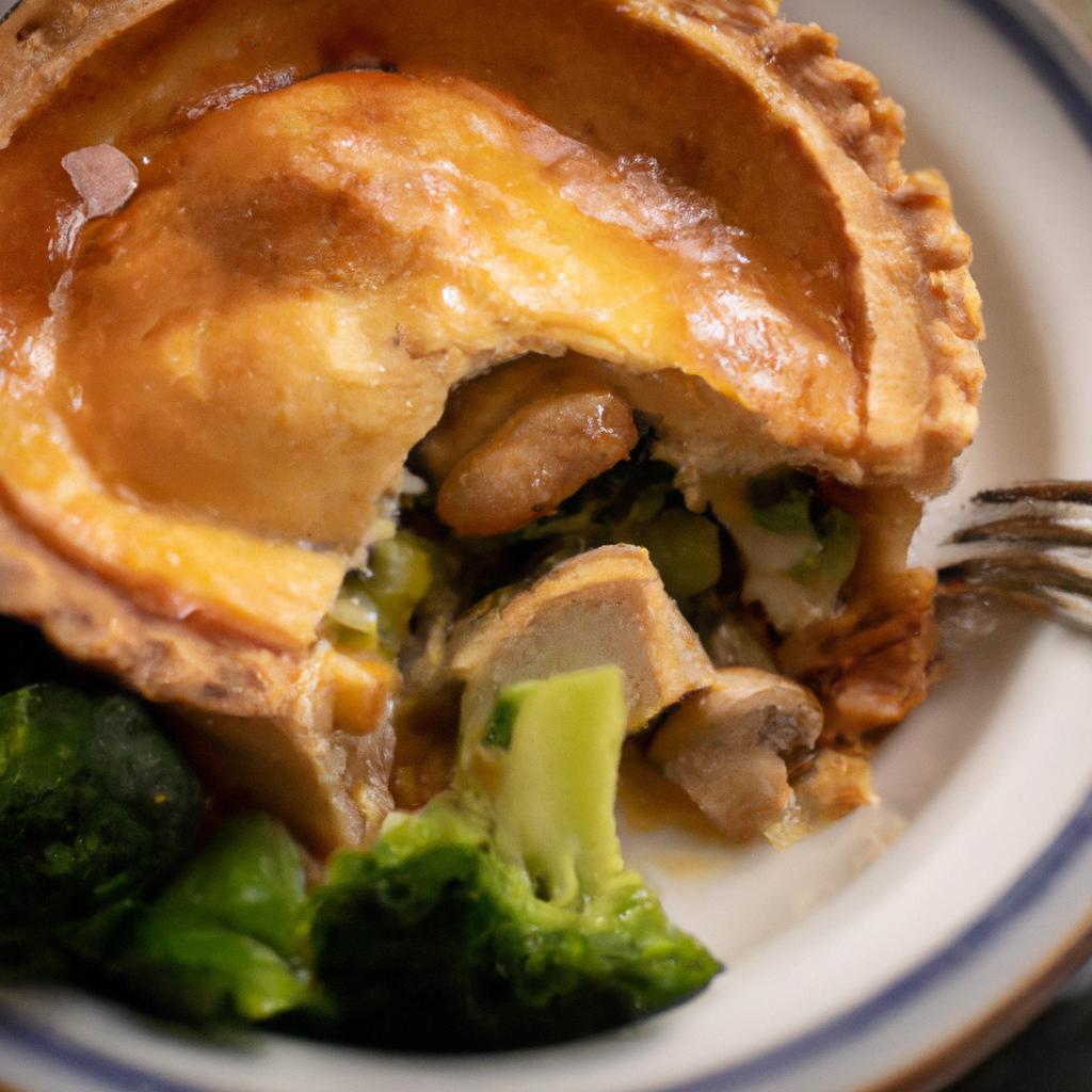 Chicken, Broccoli And Mushroom Pie