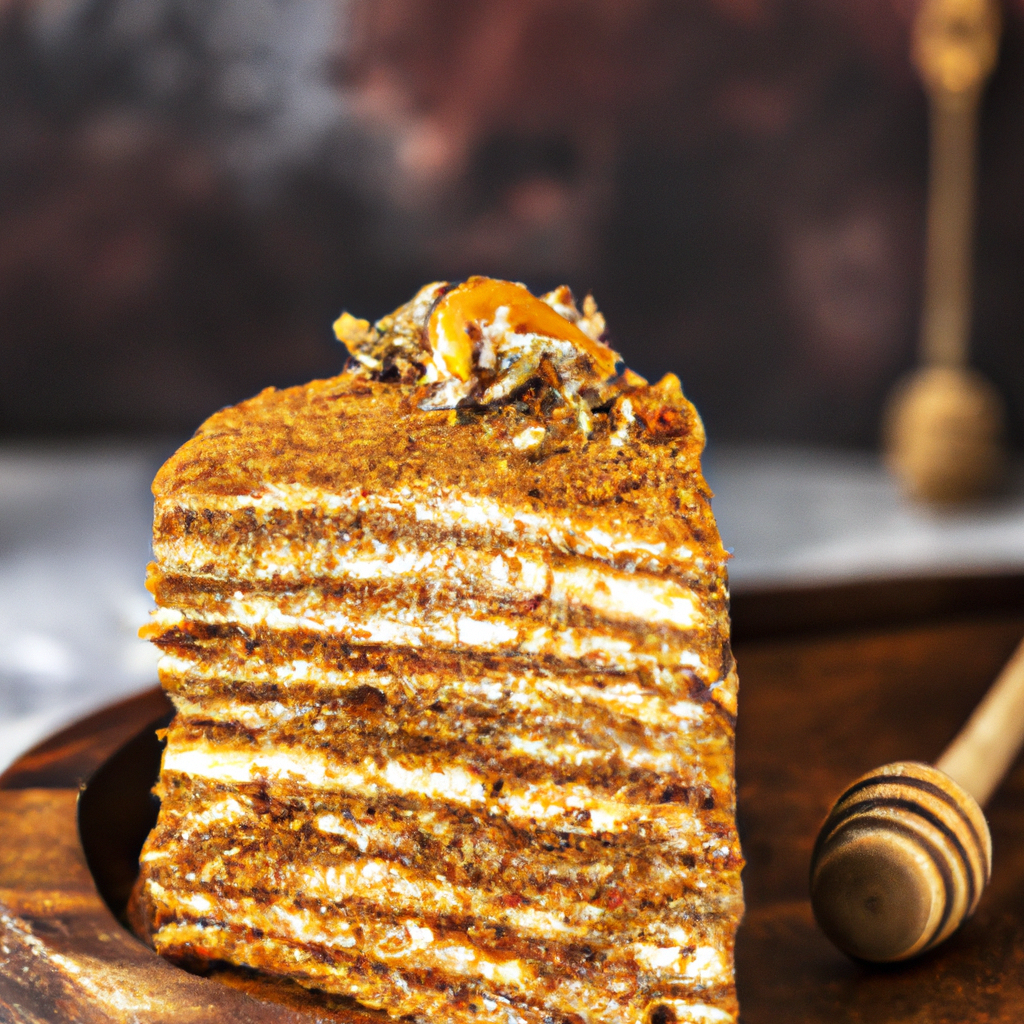 Medovik Honey Layer Cake
