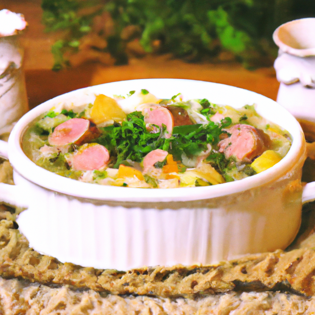 Creamy German Sausage Potato And Sauerkraut Soup Recipe