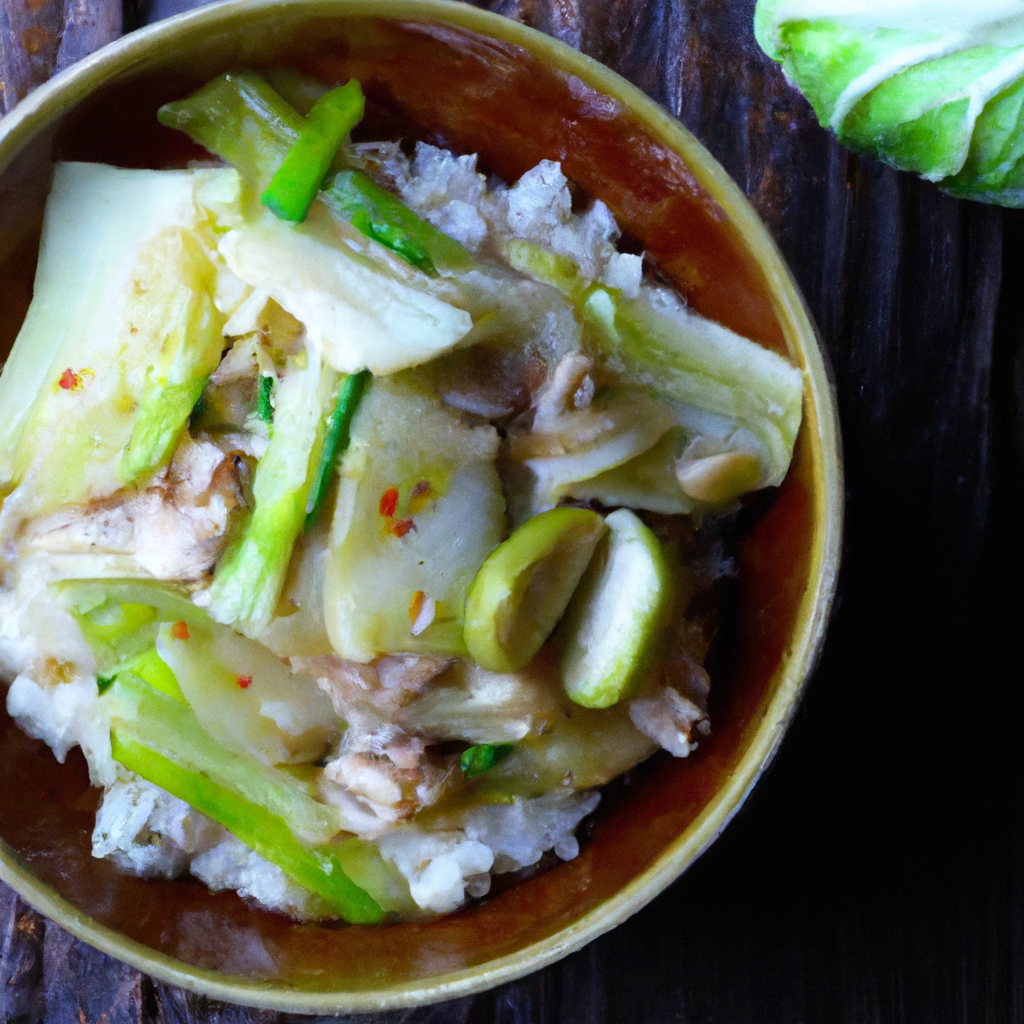 Sauteed Napa Cabbage With Ground Pork Recipe