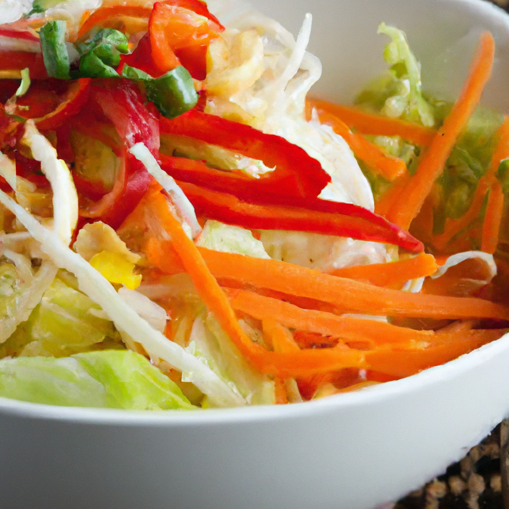 Easy Asian Slaw Recipe Asian Cabbage Salad The Kitchen Girl