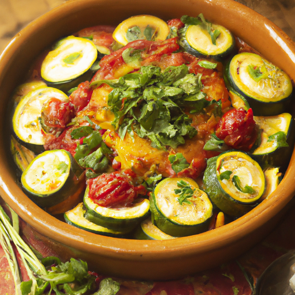 Moroccan Zucchini And Tomato Tagine