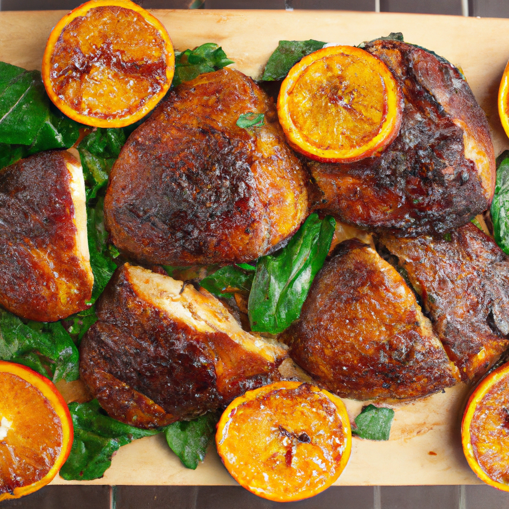 Cajun Orange Mopped Chops