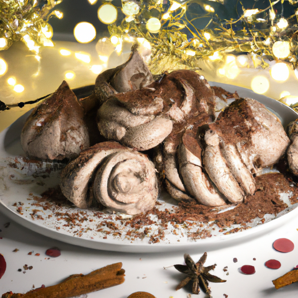 Schoko Zimt Baiser Chocolate Cinnamon Meringues