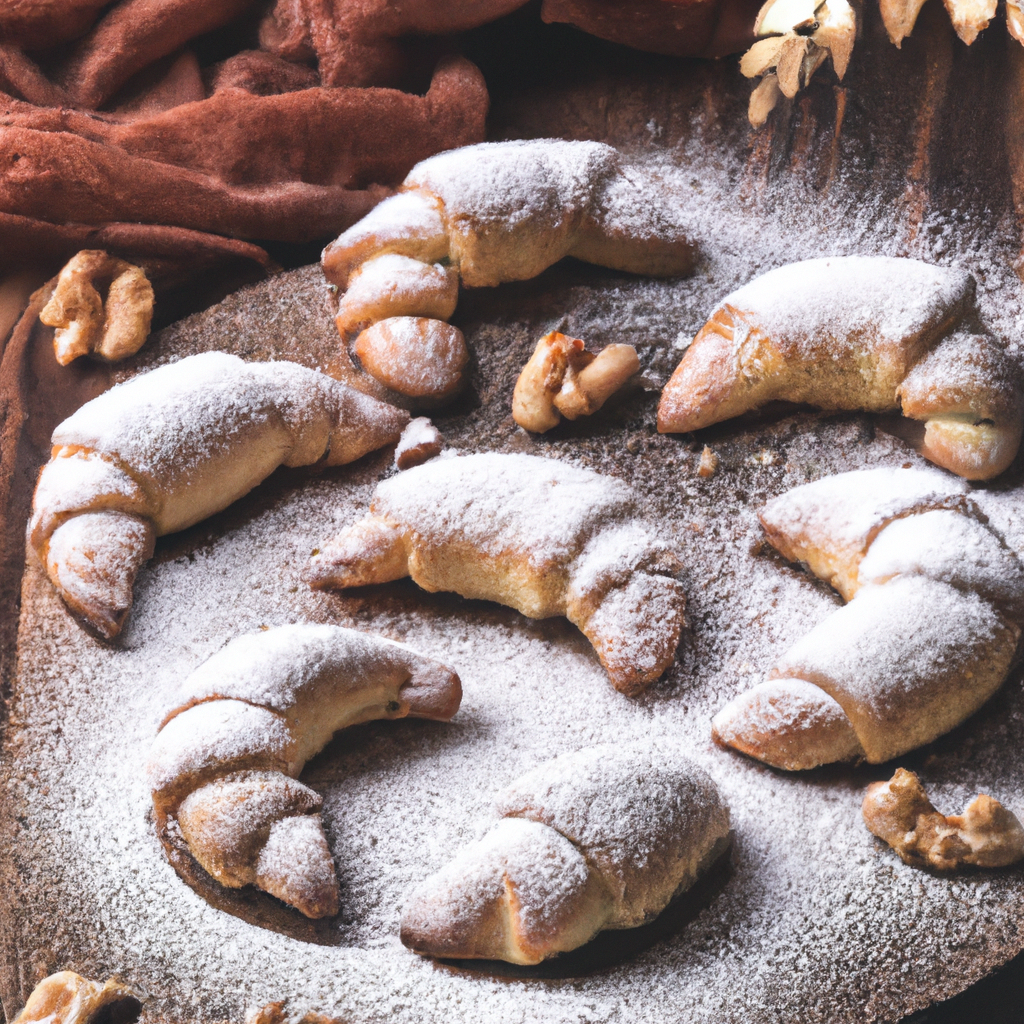 Walnusskipferl Walnut Crescents