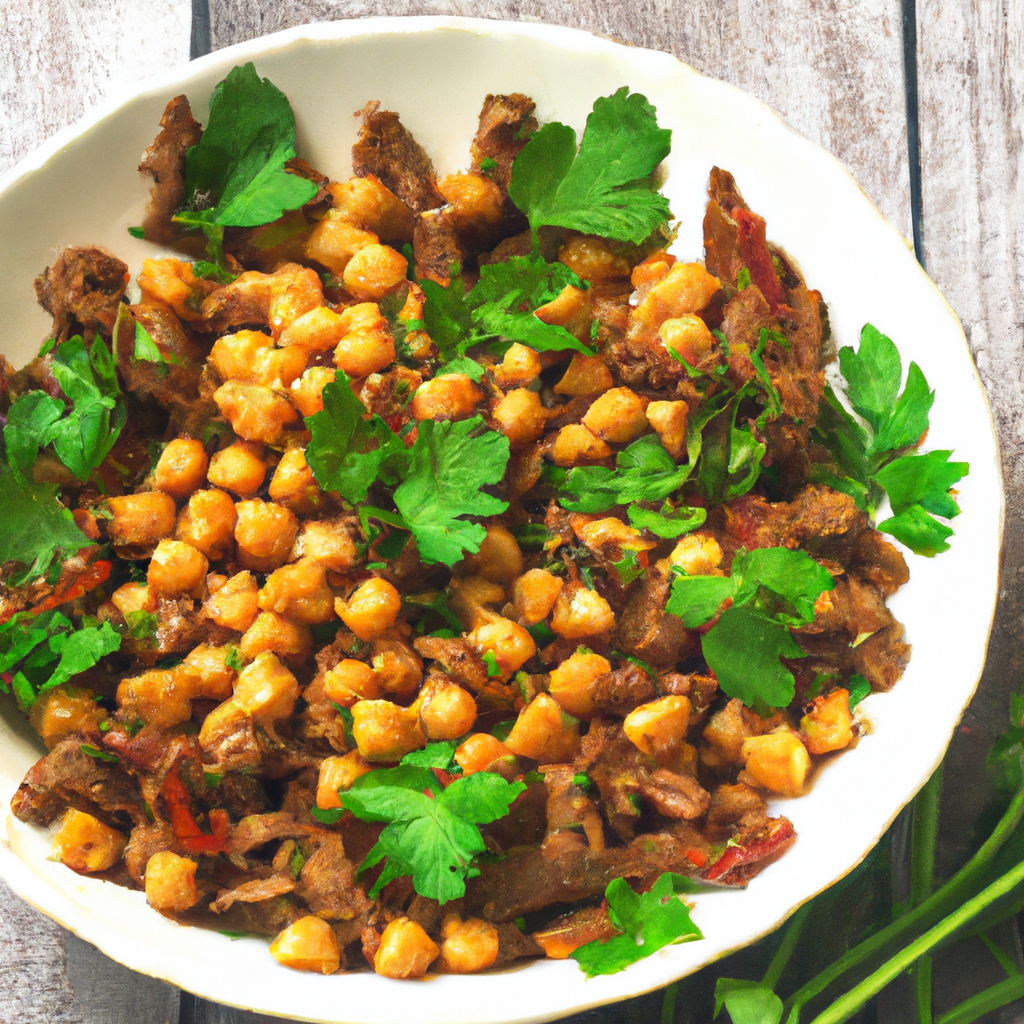 Crispy Chickpeas With Beef Recipe