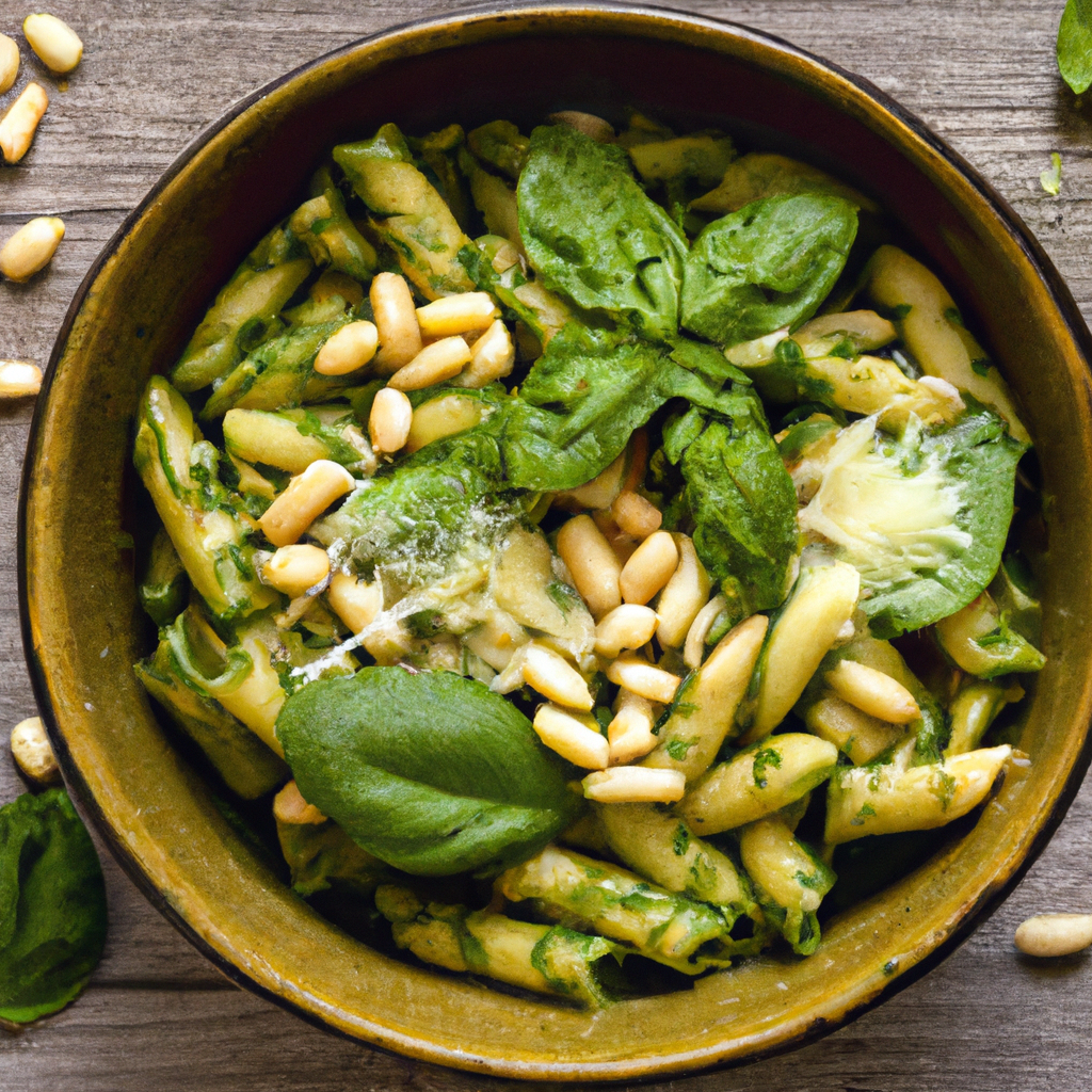 Vegetable Pasta With Pesto