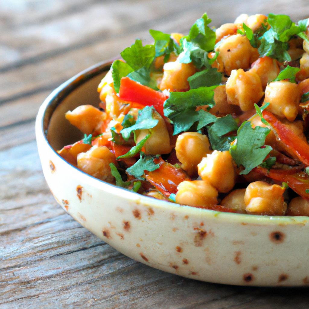Pimientos Asados Con Garbanzo Roasted Peppers With Chickpeas