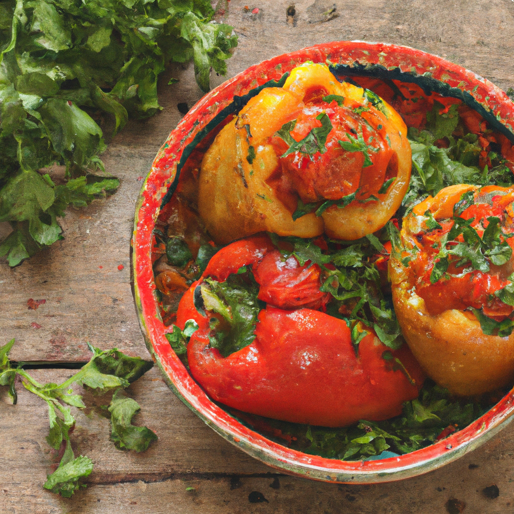 Greek Style Stuffed Peppers With Barley