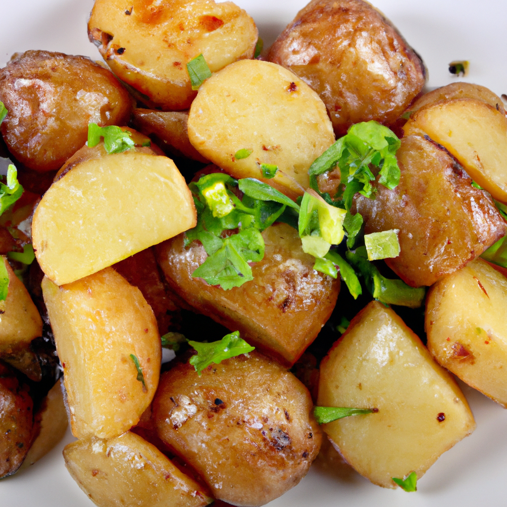 Garlic Potatoes With Cilantro