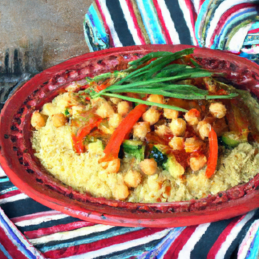 Couscous With Spiced Vegetable And Chickpea Tagine