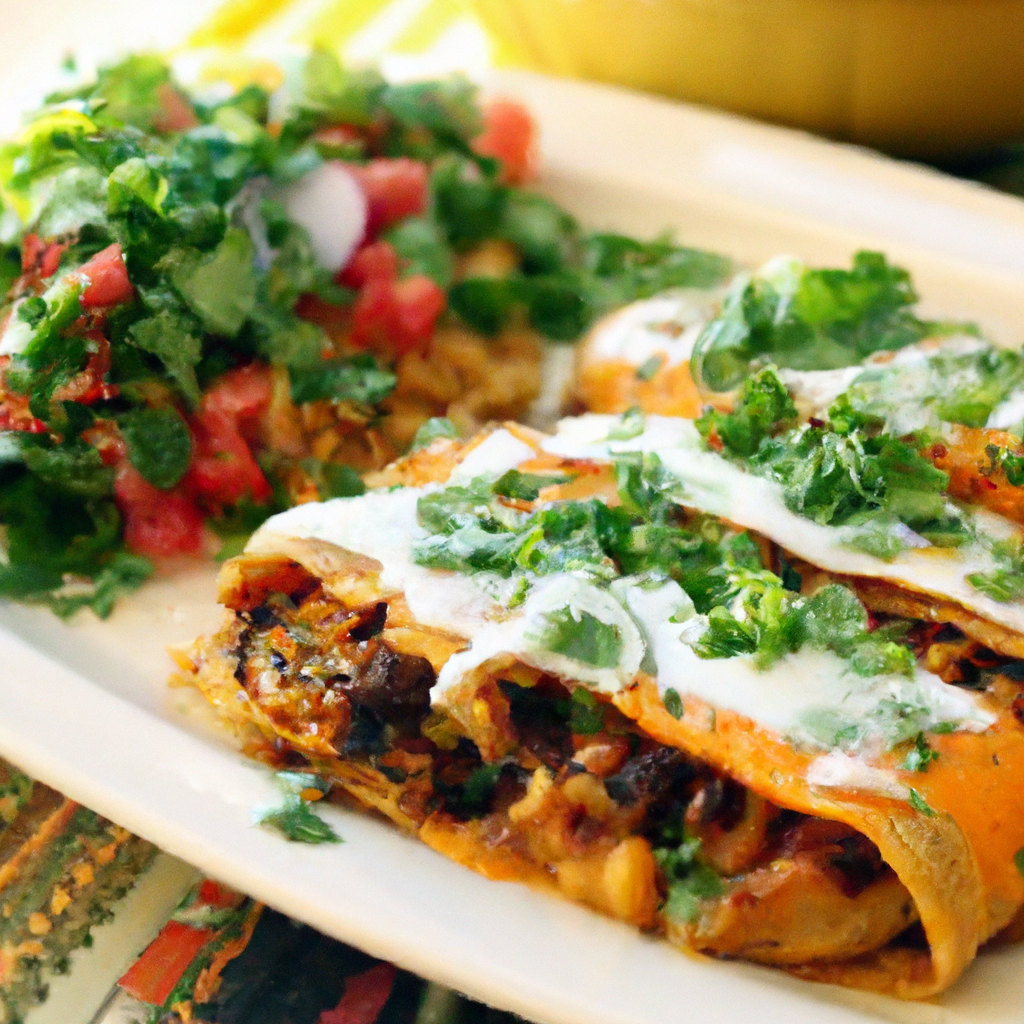 Grilled Veggie And Black Bean Enchiladas