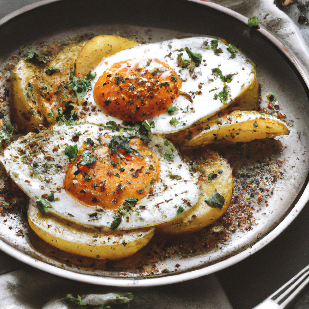 Huevos Rotos Con Patatas Fried Eggs With Potatoes
