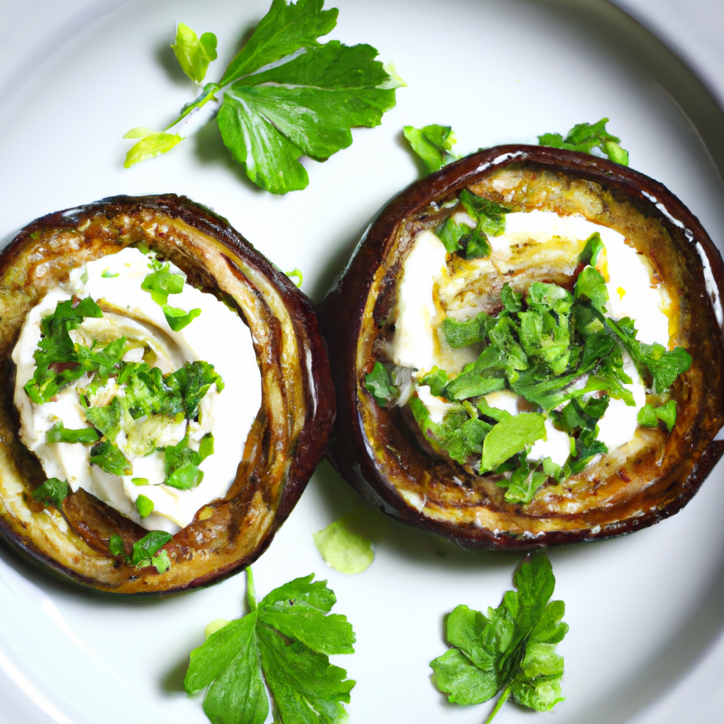 Roasted Eggplant With Garlic Yogurt