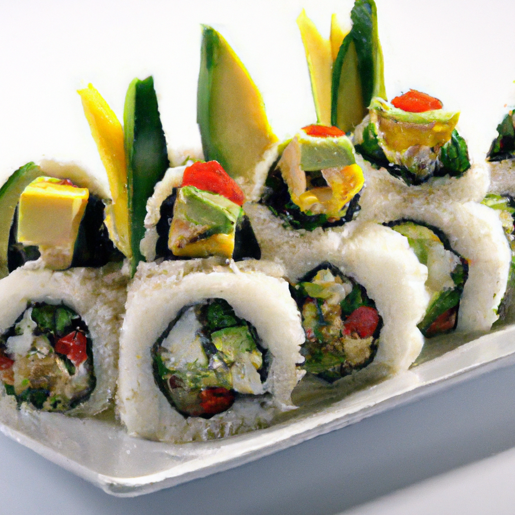 Tofu And Avocado Sushi Rolls