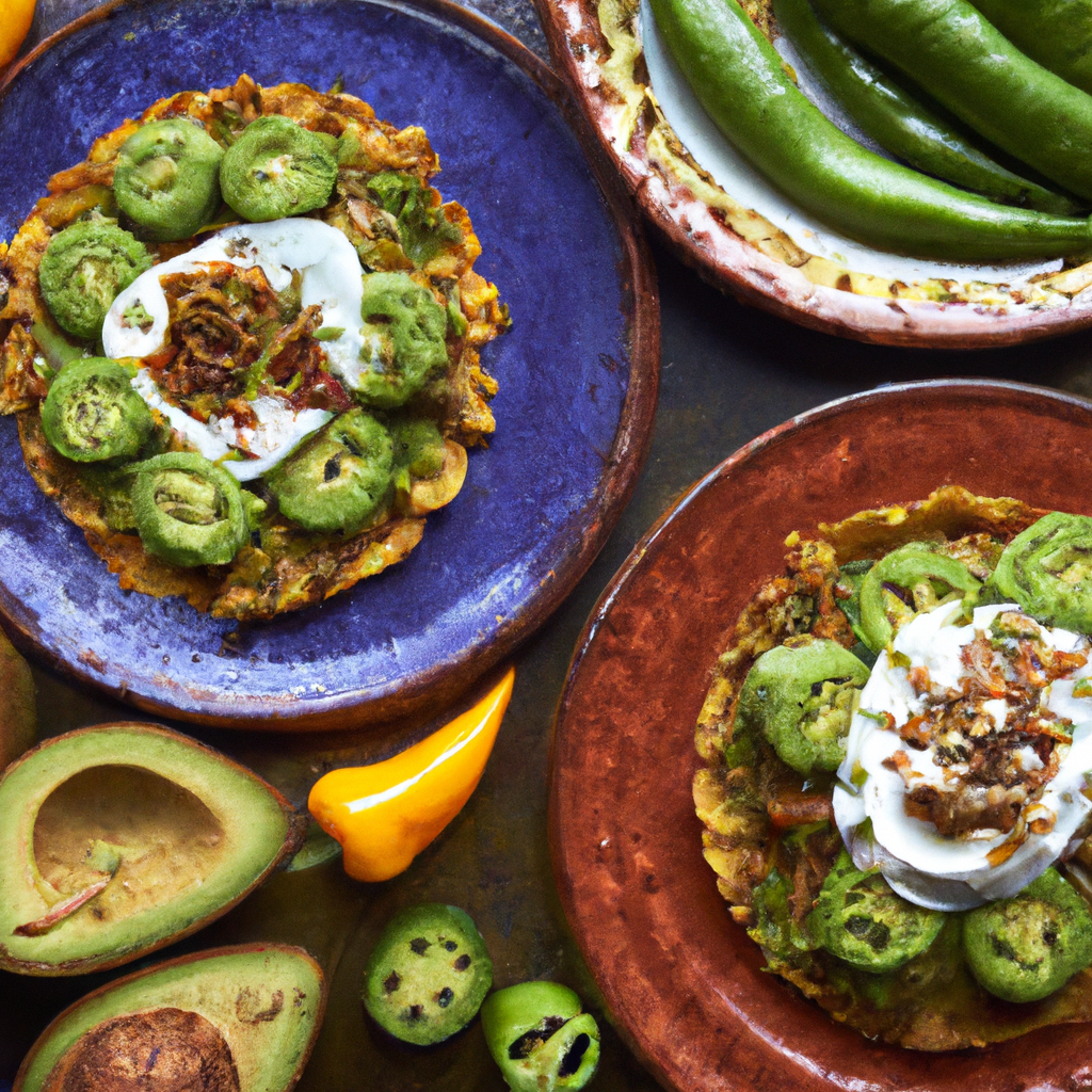 Spicy Poblano And Avocado Tostadas