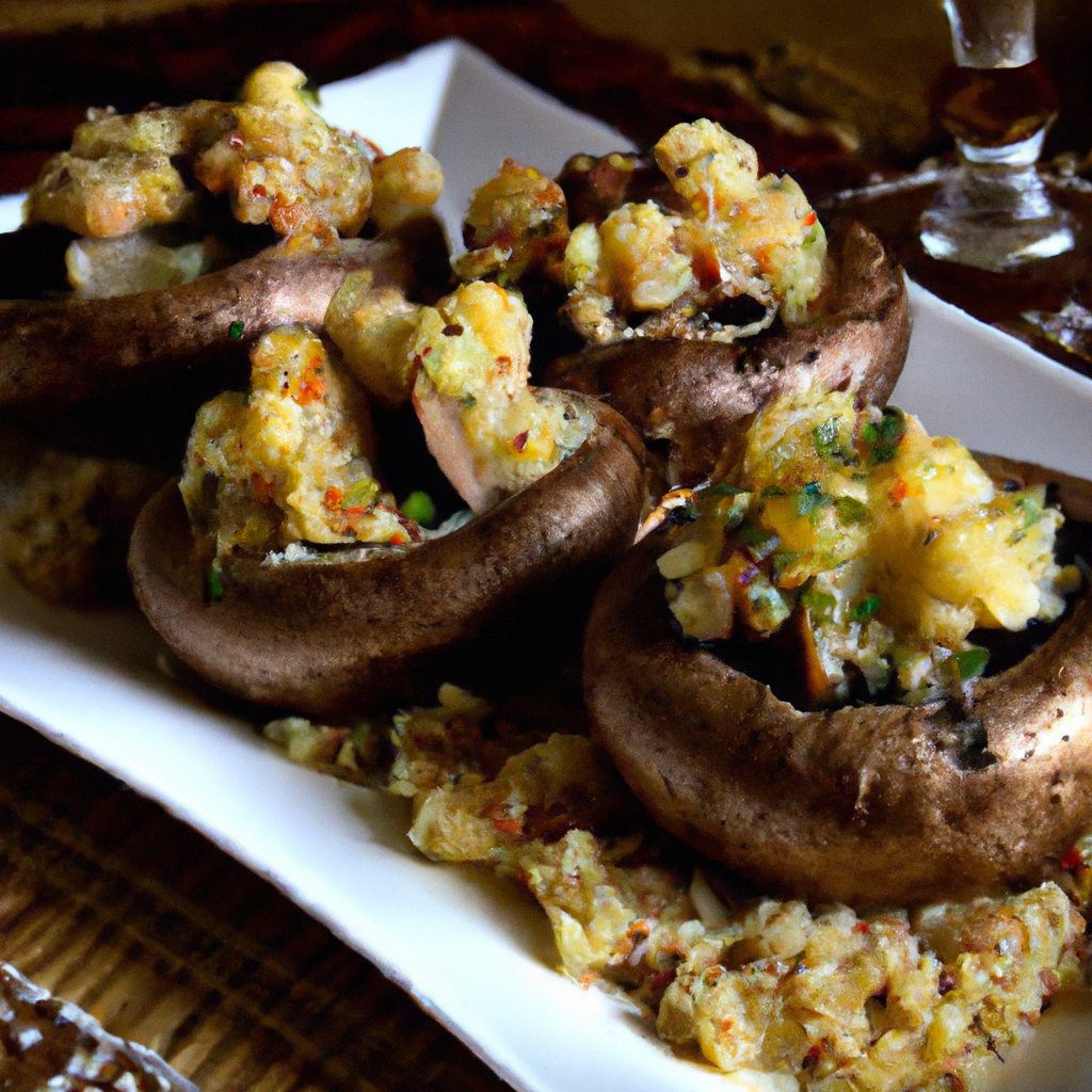 Quinoa Stuffed Mushrooms
