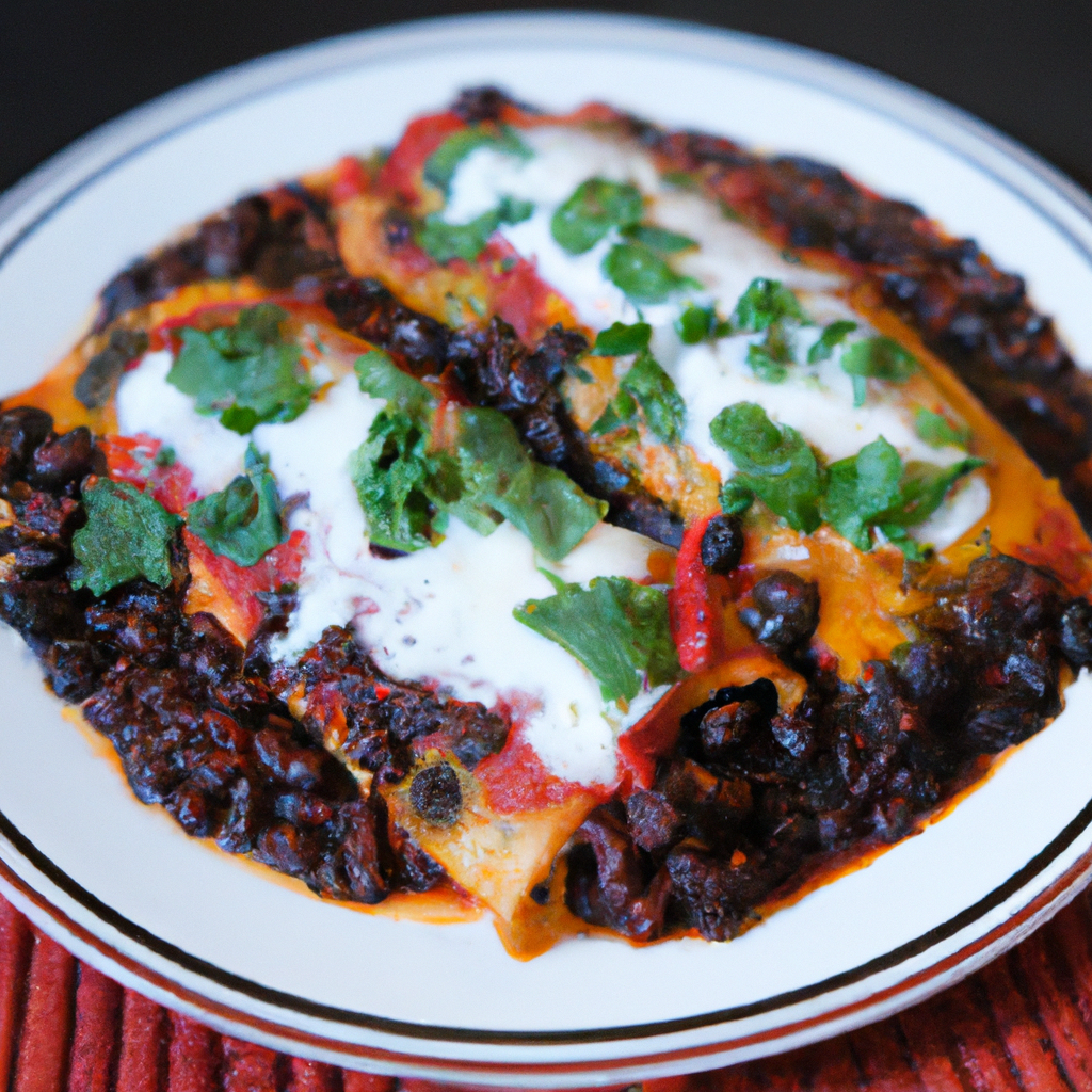 Black Bean And Cheese Enchiladas