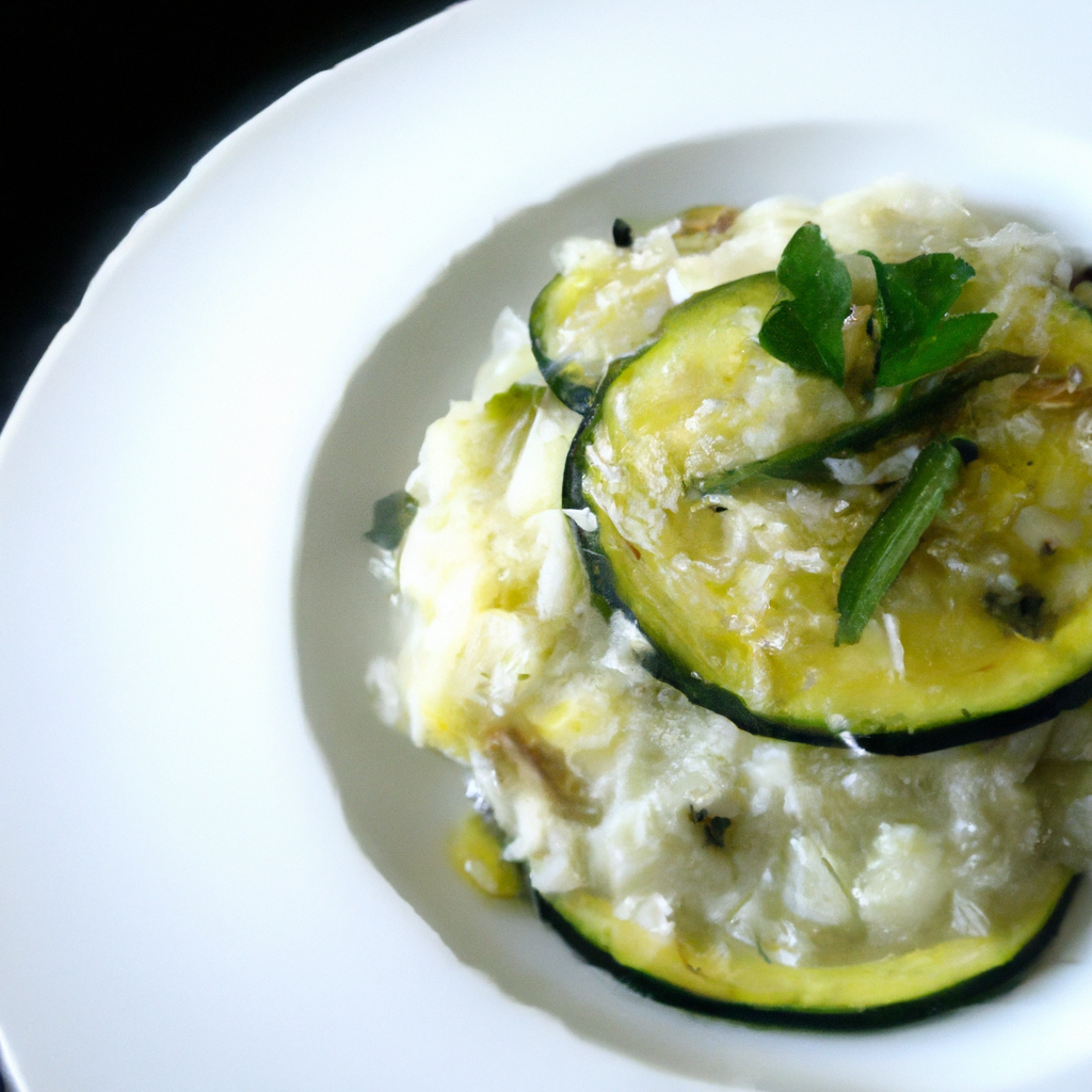Zucchini Risotto With Parmesan