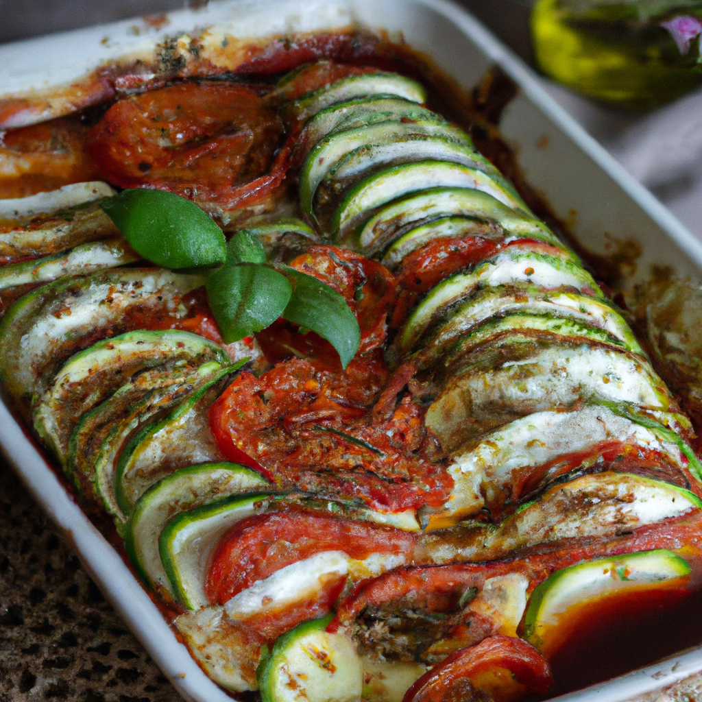 Zucchini And Tomato Bake