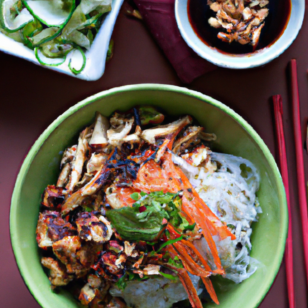 Vietnamese Bun Thit Nuong With Tofu