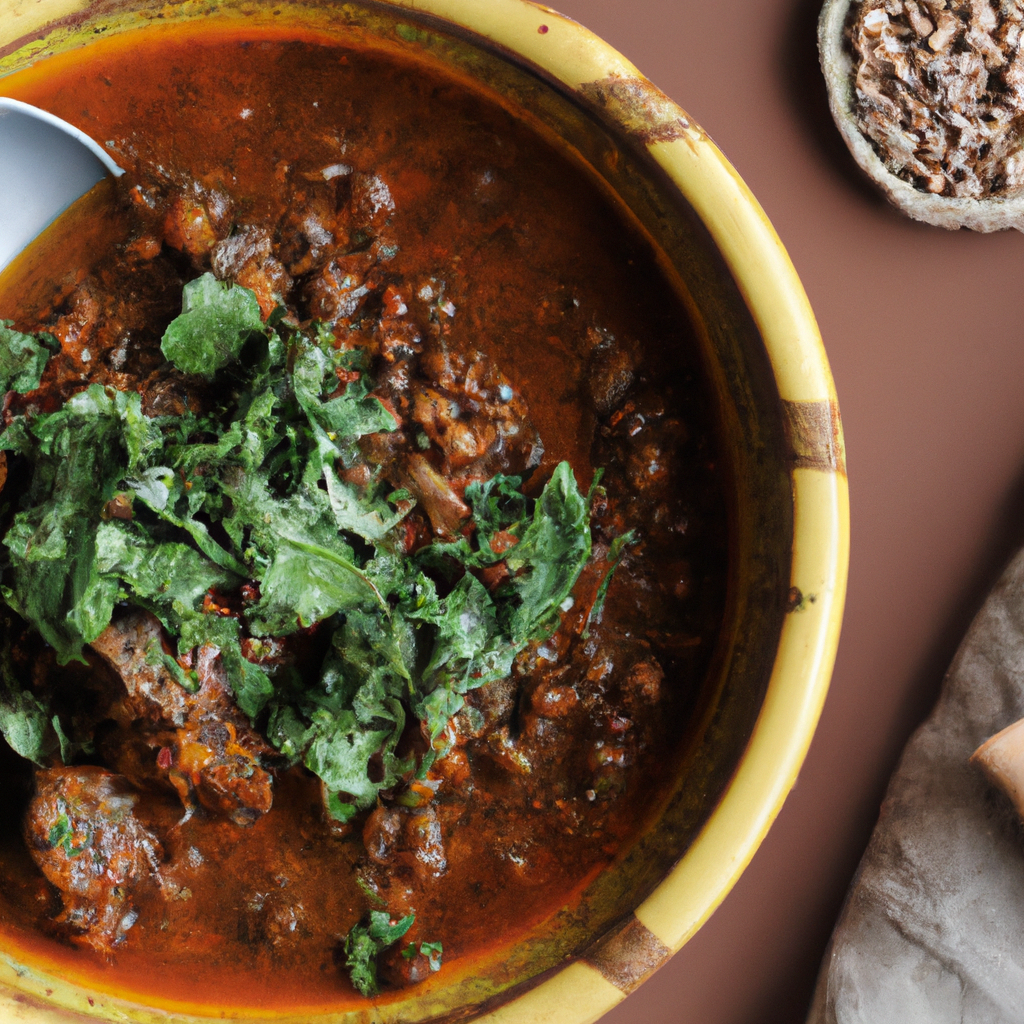 Misir Fitfit Lentil Stew With Injera