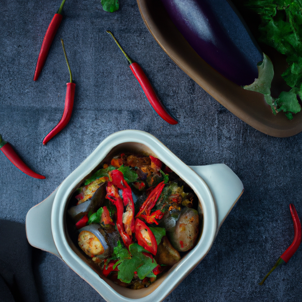 Vietnamese Eggplant In Clay Pot
