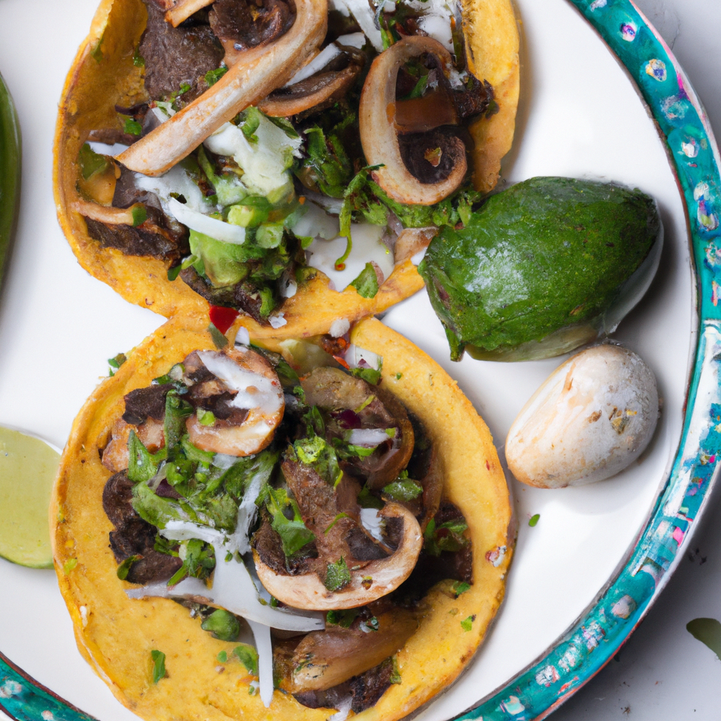Mushroom And Poblano Tacos