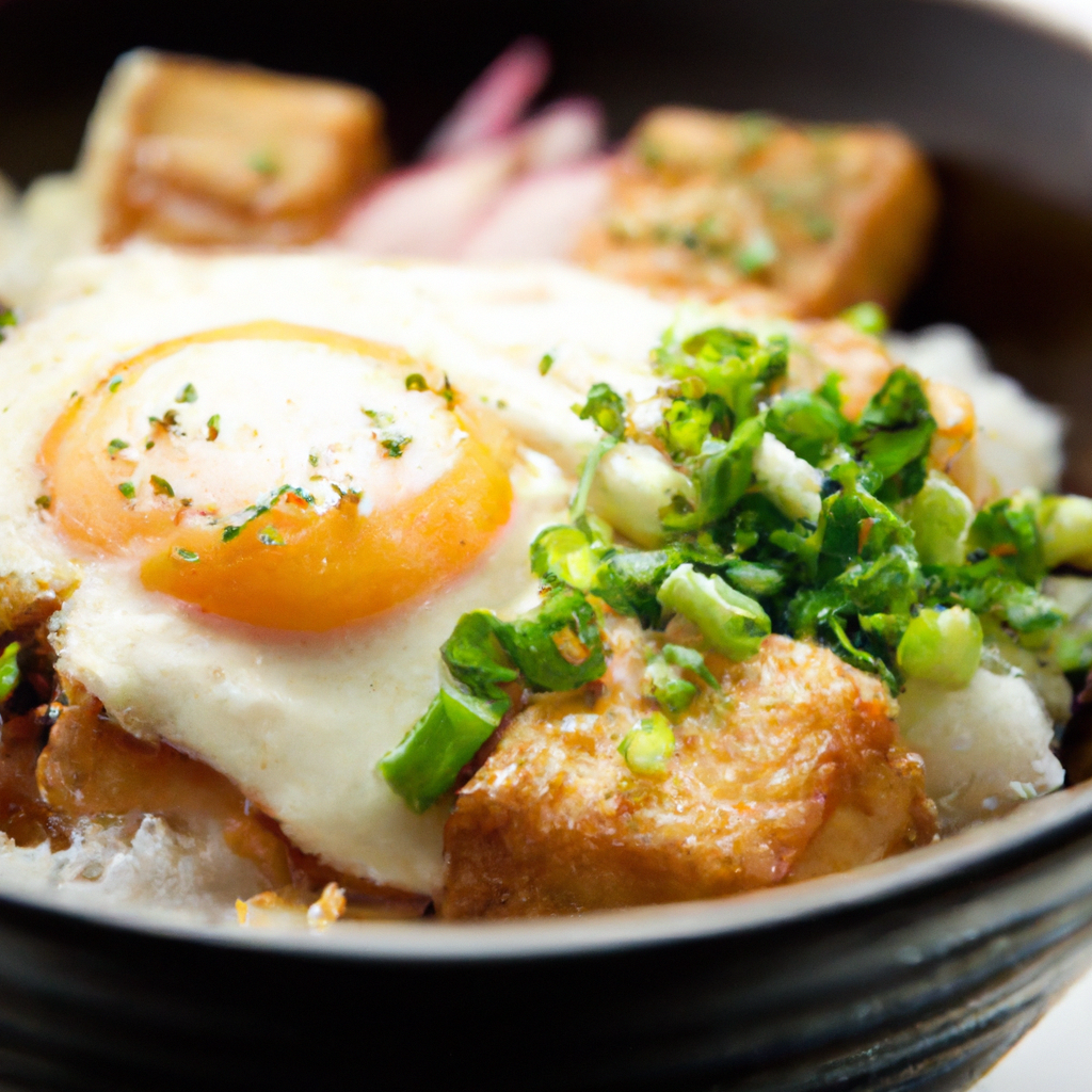 Vegetarian Katsudon