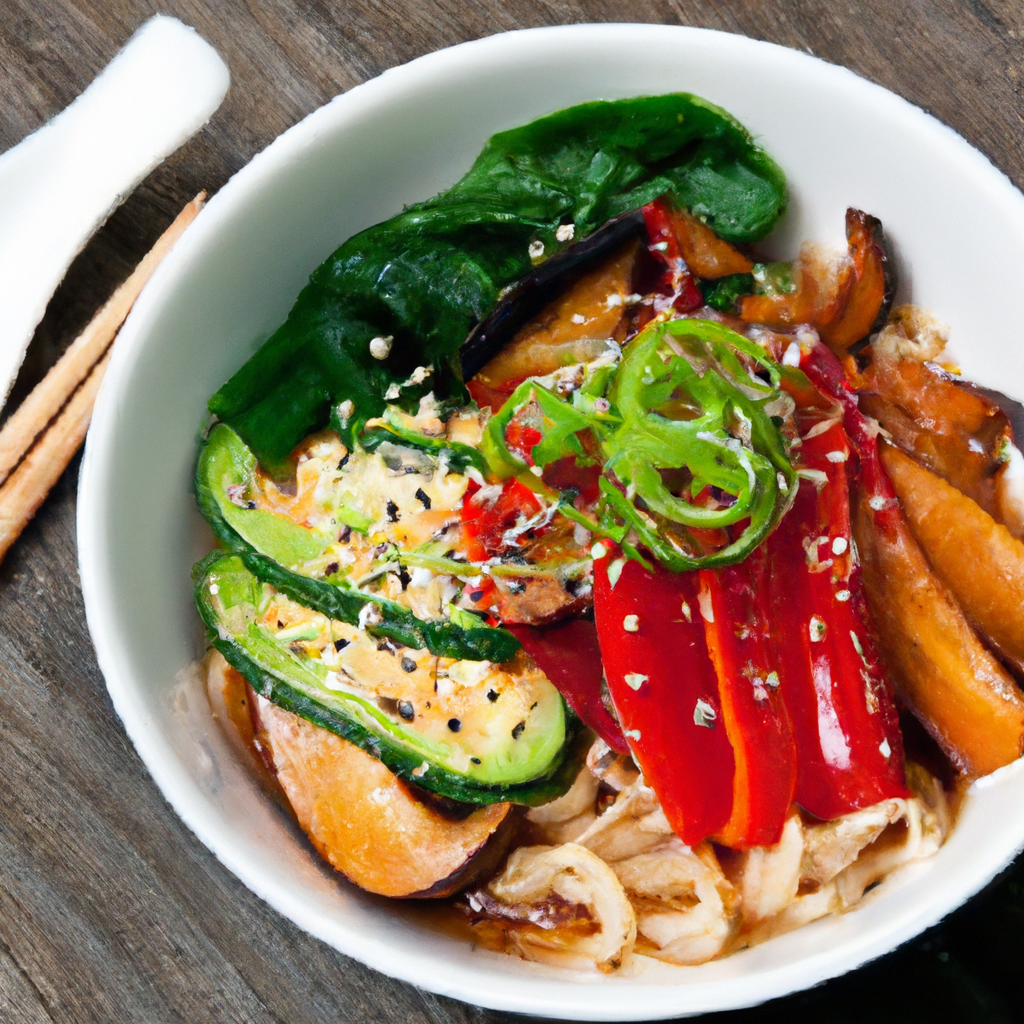 Miso Ramen With Grilled Vegetables