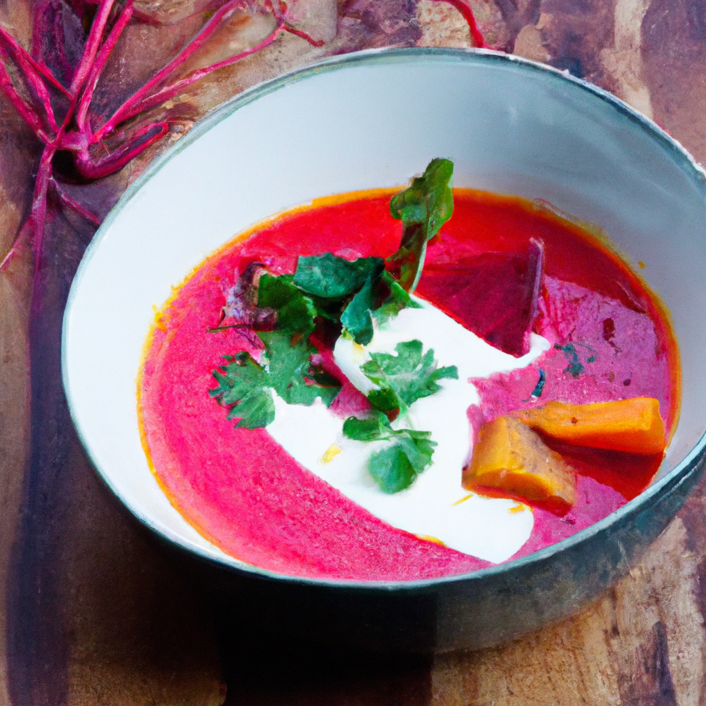 Moroccan Spiced Beet And Carrot Soup