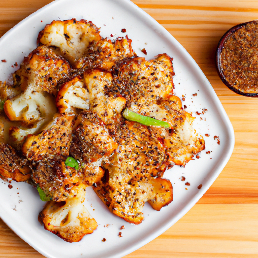 Crispy Cauliflower With Sesame Sauce
