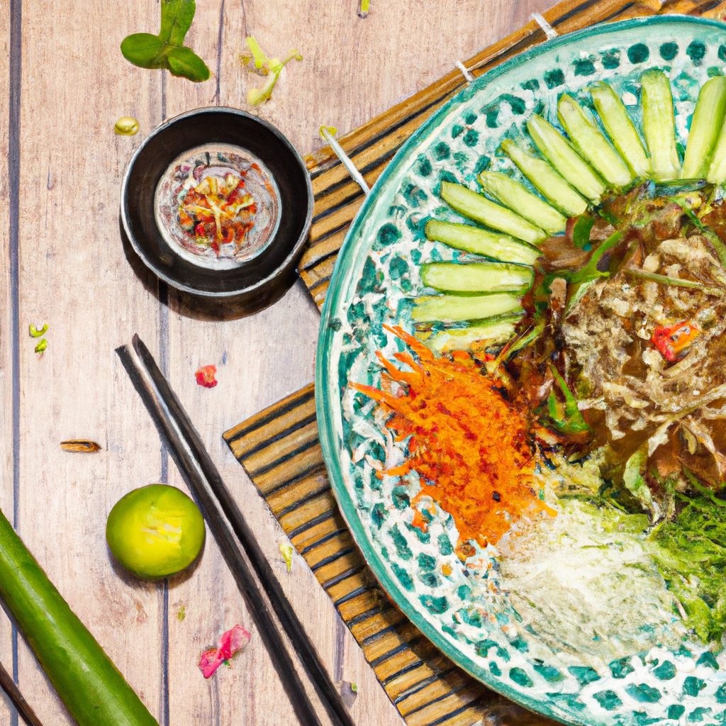 Vegetarian Banh Hoi Vermicelli