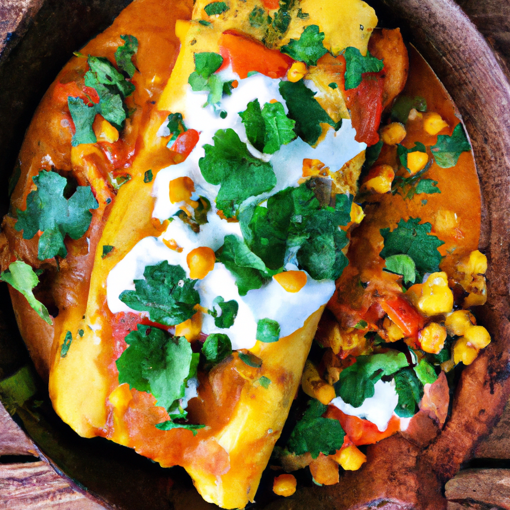 Roasted Butternut Squash Enchiladas