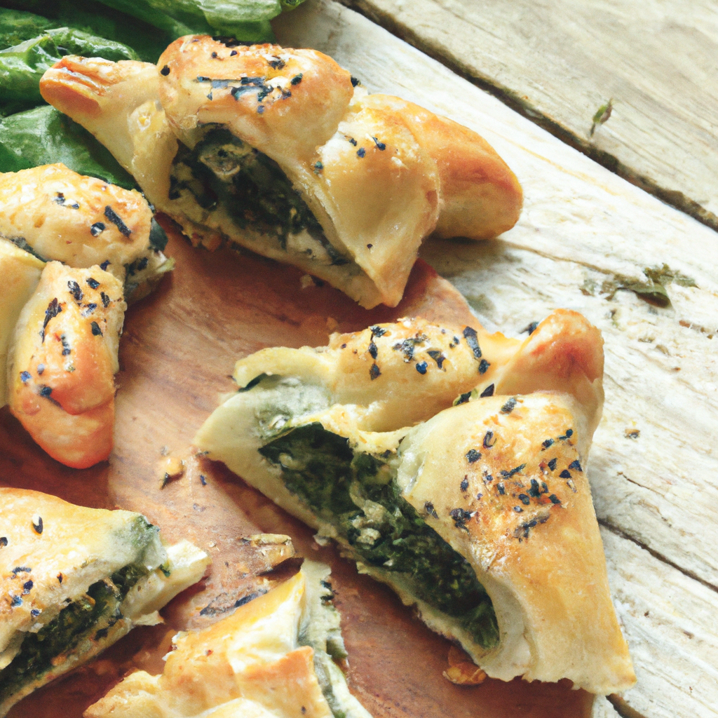 Spinach And Feta Stuffed Pastries