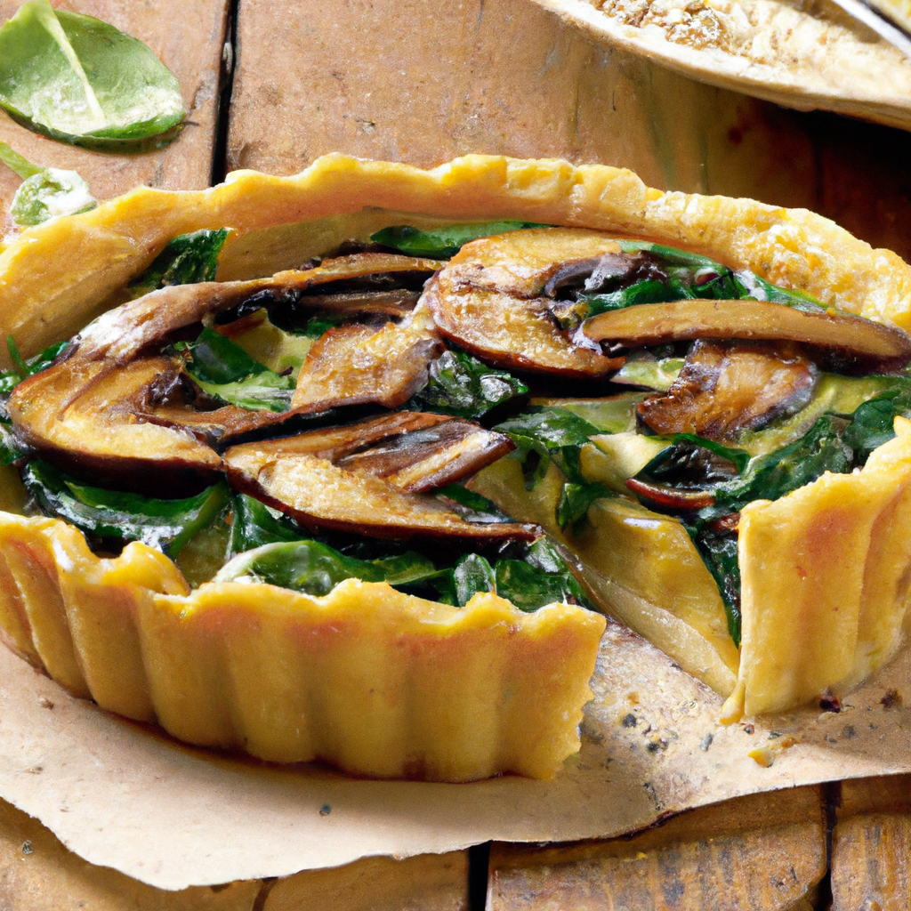 Mushroom And Spinach Tart