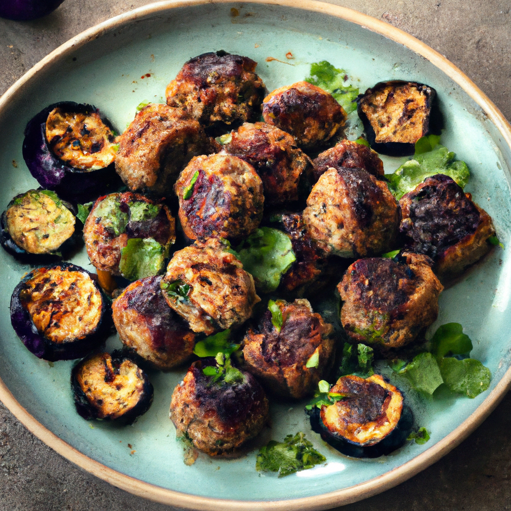 Albondigas De Berenjena Eggplant Meatballs