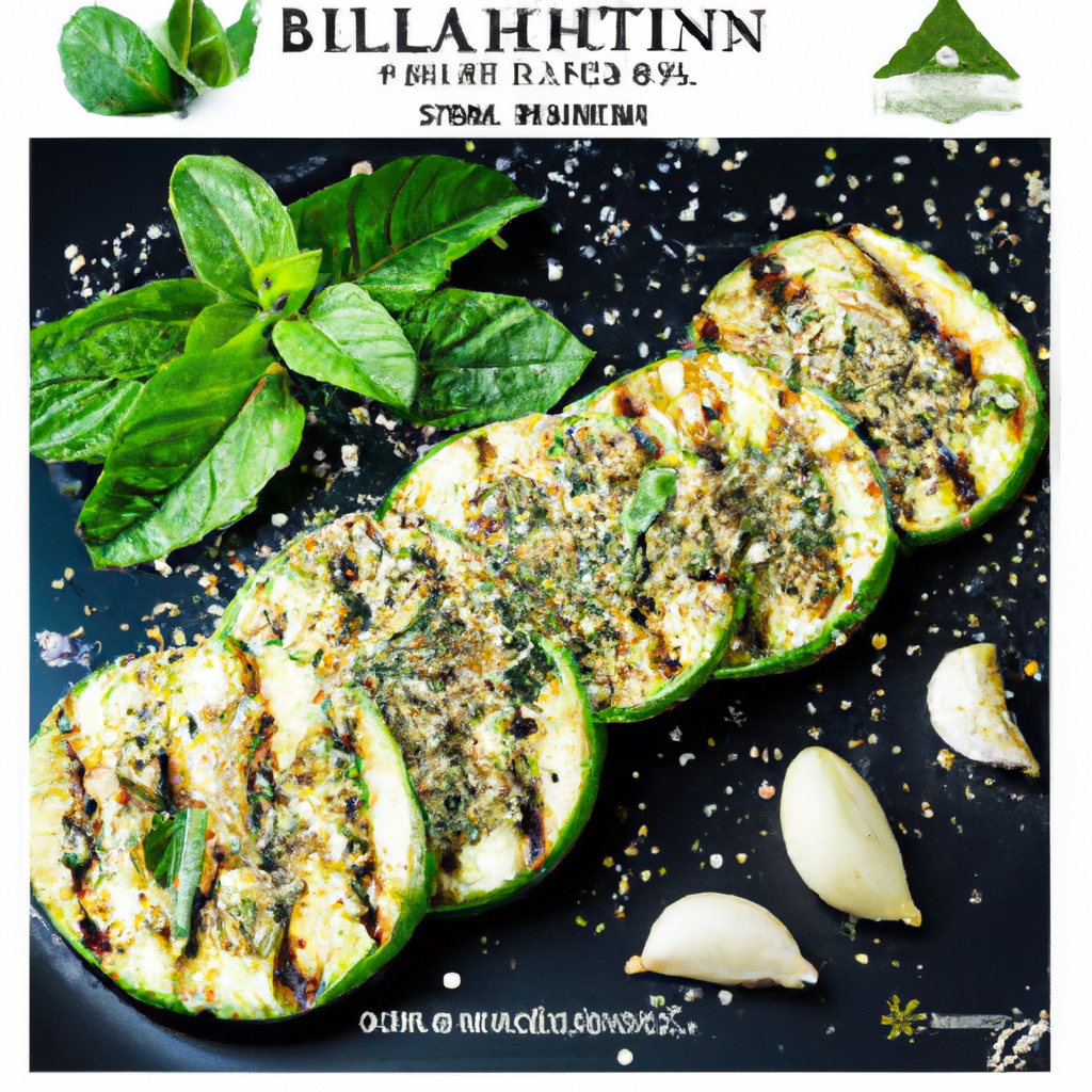Grilled Zucchini With Mint And Tahini