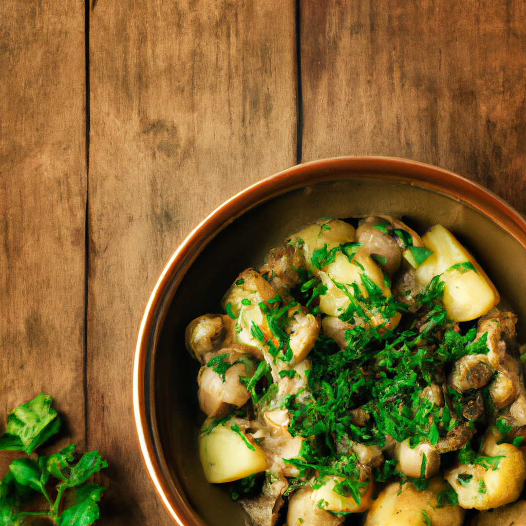 Guiso De Patatas Y Setas Potato And Mushroom Stew
