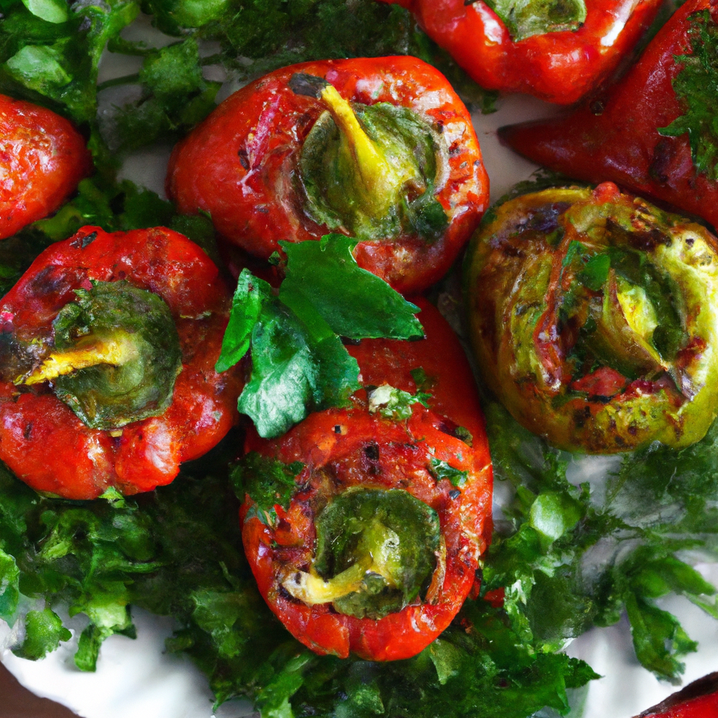 Zeytinyagli Biber Dolmasi Stuffed Peppers In Olive Oil