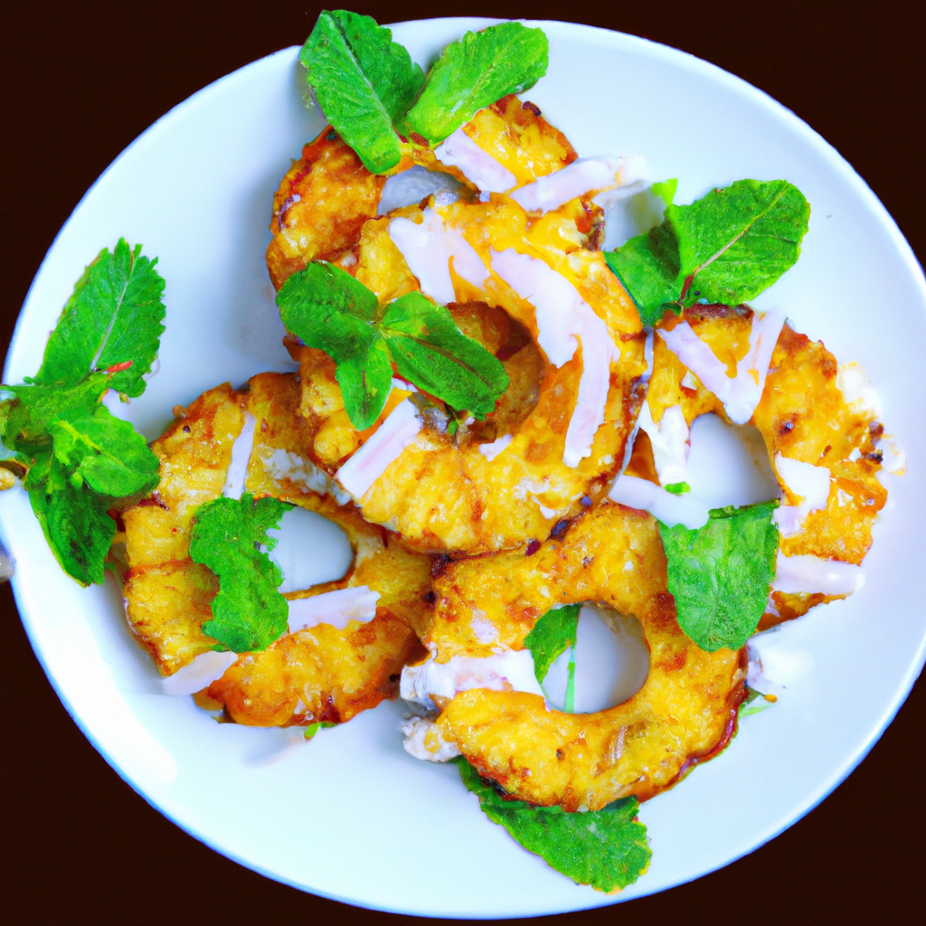 Grilled Pineapple With Coconut Sauce