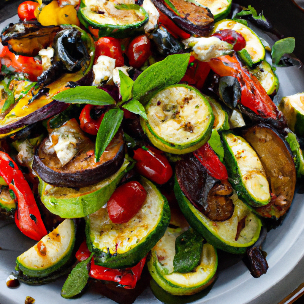 Grilled Vegetable And Chevre Salad