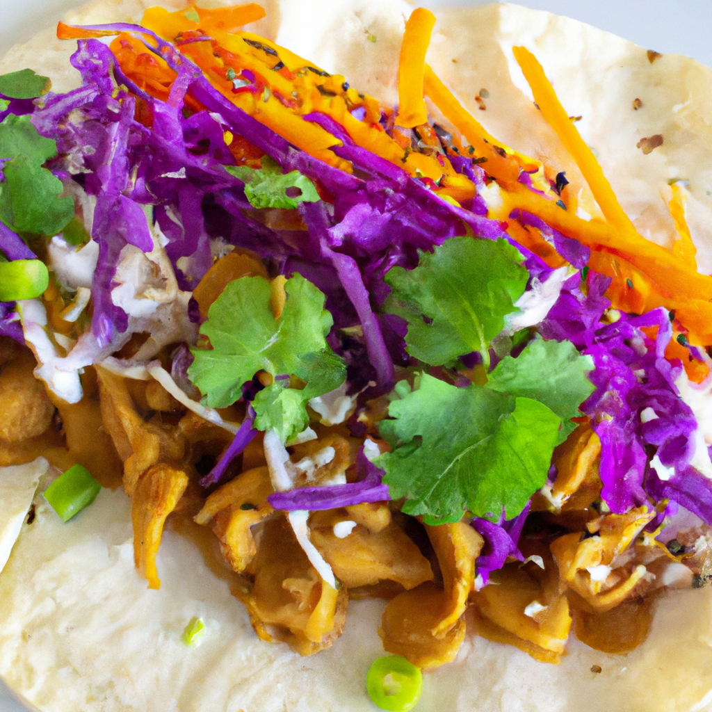 Korean Sesame Tofu Tacos