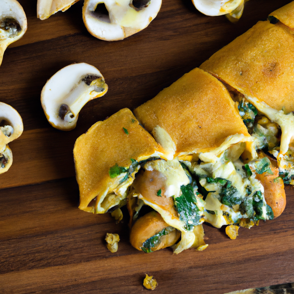 Mushroom And Spinach Enchiladas
