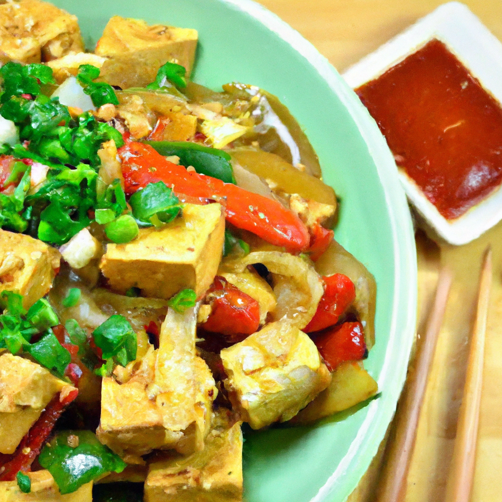 Tofu Stir Fry With Garlic And Scallions