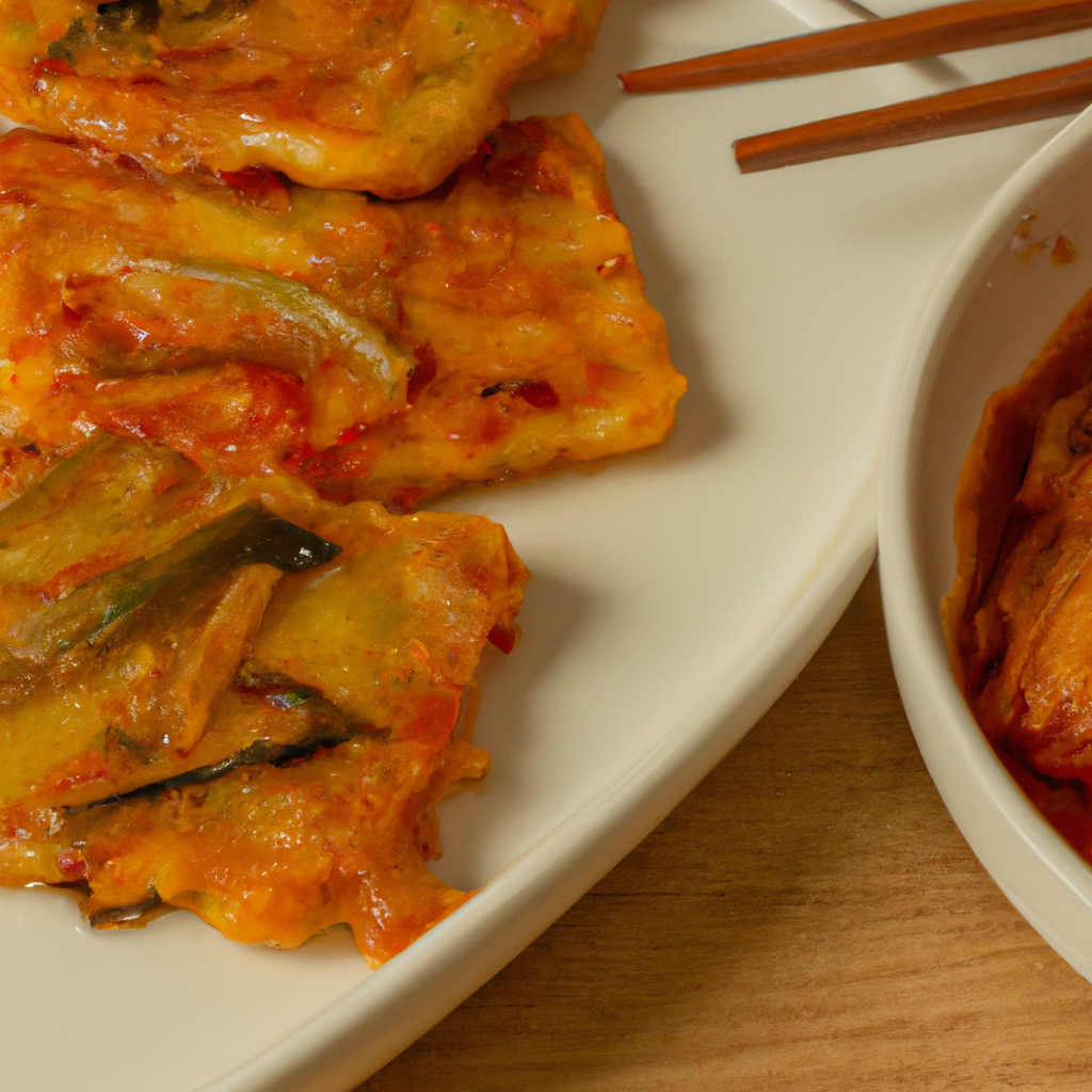 Vegetarian Kimchi Jeon