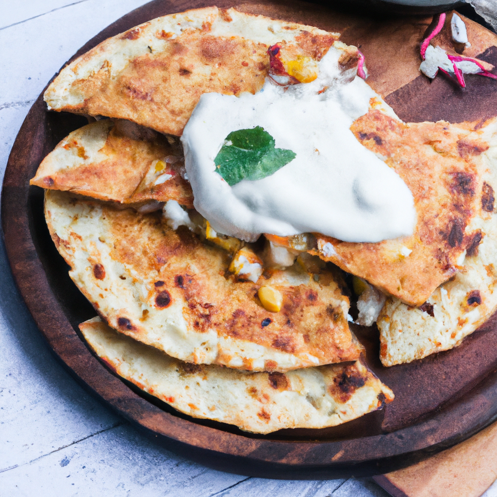 Spicy Cauliflower And Cheese Quesadillas